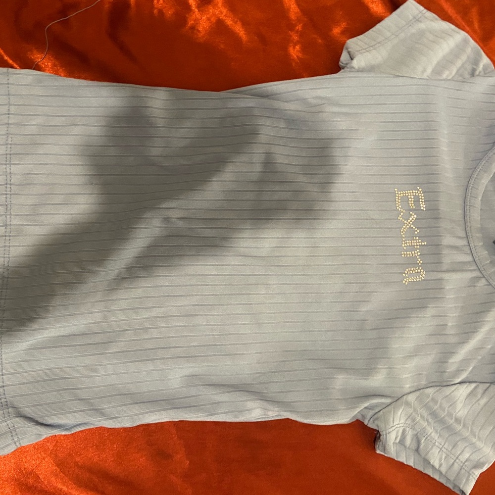 Light blue extra shirt with gems